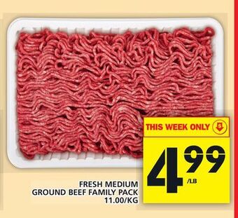 Food Basics Fresh medium ground beef family pack offer