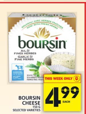 Food Basics Boursin cheese offer