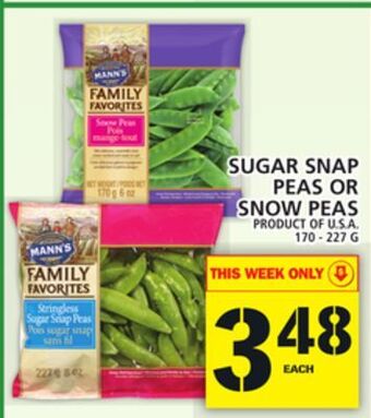 Food Basics Sugar snap peas or snow peas offer