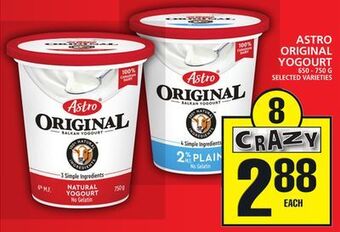 Food Basics Astro original yogourt offer