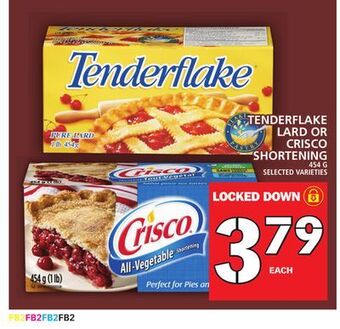 Food Basics Tenderflake lard or crisco shortening offer
