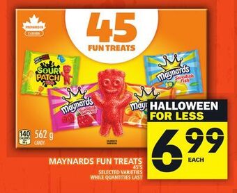Food Basics Maynards fun treats offer