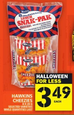 Food Basics Hawkins cheezies offer