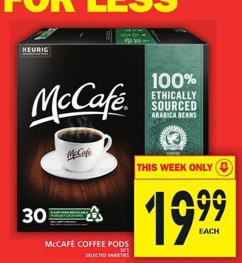 Food Basics Mccafé coffee pods offer
