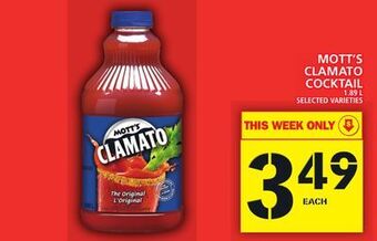 Food Basics Mott's clamato cocktail offer