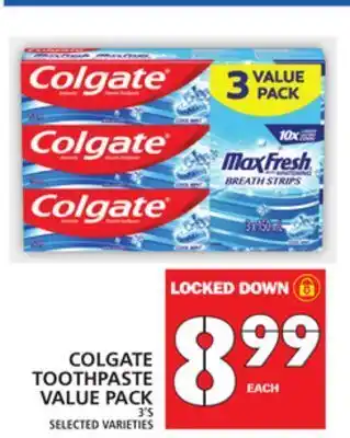 Food Basics Colgate toothpaste value pack offer