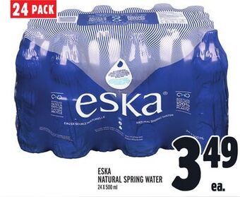 Metro Eska natural spring water offer