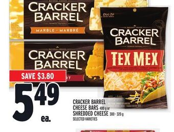 Metro Cracker barrel cheese bars offer