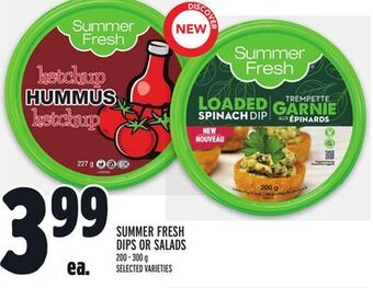 Metro Summer fresh dips or salads offer
