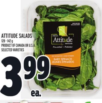 Metro Attitude salads offer