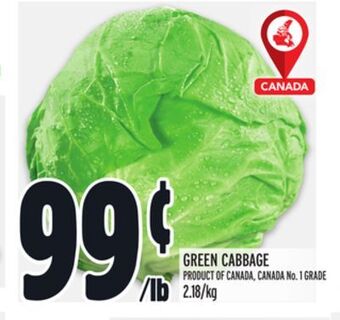 Metro Green cabbage offer