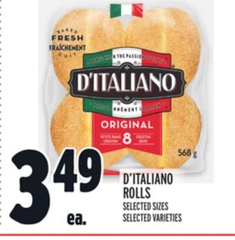 Metro D'italiano rolls offer