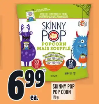 Metro Skinny pop pop corn offer