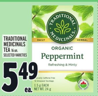 Metro Traditional medicinals tea offer