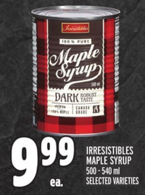 Metro Irresistibles maple syrup offer