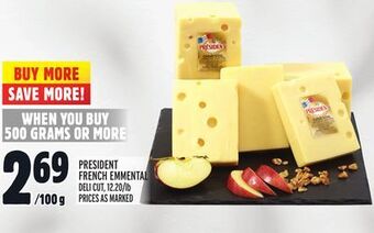 Metro President french emmental offer