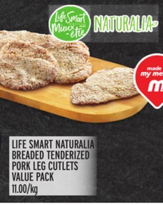 Metro Life smart naturalia breaded tenderized pork leg cutlets value pack offer