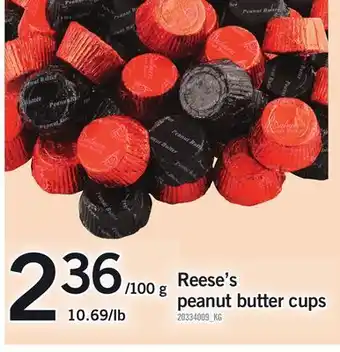 Fortinos Reese's peanut butter cups offer