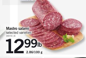 Fortinos Mastro salami offer