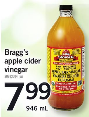 Fortinos Bragg's apple cider vinegar, 946 ml offer