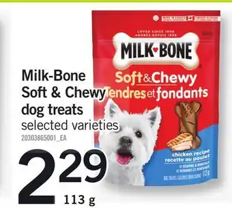 Fortinos Milk-bone soft & chewy dog treats, 113 g offer