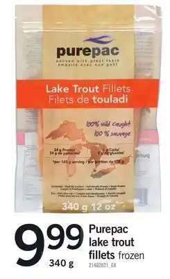 Fortinos Purepac lake trout fillets, 340 g offer
