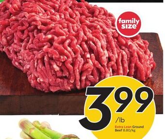 Sobeys Extra lean ground beef offer