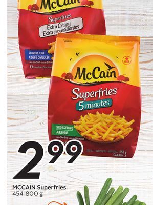 Sobeys Mccain superfries offer