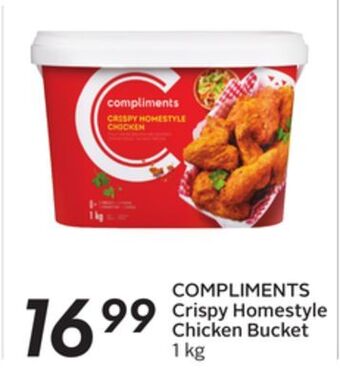Sobeys Compliments crispy homestyle chicken bucket offer