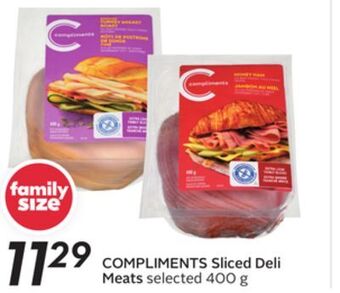 Sobeys Compliments sliced deli meats offer