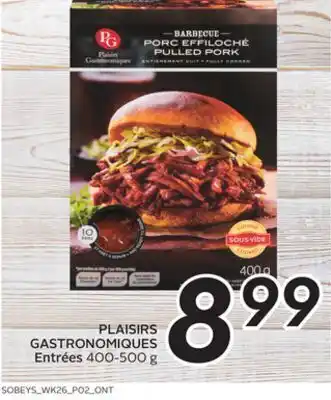 Sobeys Ont plaisirs gastronomiques entrées offer