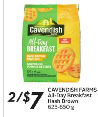 Sobeys Cavendish farms all-day breakfast hash brown offer