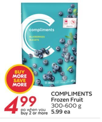 Sobeys Compliments frozen fruit offer