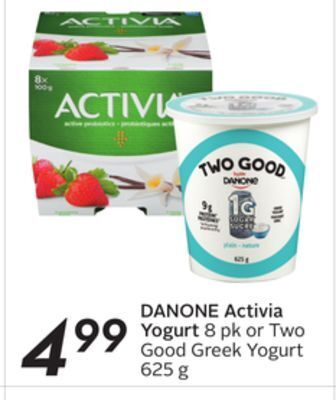 Sobeys Danone activia yogurt offer