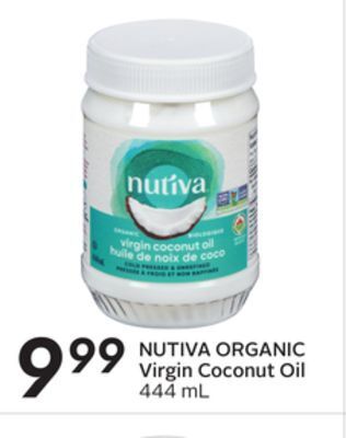 Sobeys Nutiva organic virgin coconut oil offer