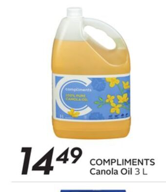 Sobeys Compliments canola oil offer
