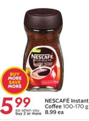 Sobeys Nescafé instant coffee offer