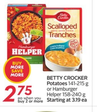 Sobeys Betty crocker potatoes offer