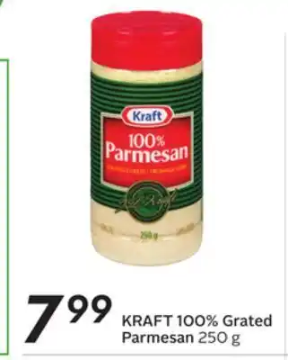 Sobeys Kraft 100% grated parmesan offer