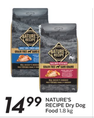 Sobeys Nature's recipe dry dog food offer