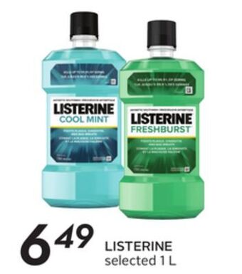 Sobeys Listerine offer