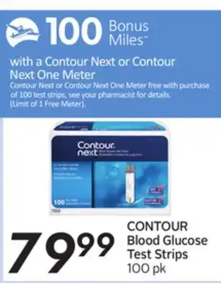 Sobeys Contour blood glucose test strips - 100 air miles® bonus miles offer