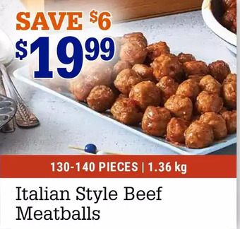 M & M Food Market Italian style beef meatballs offer