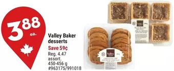 Giant Tiger Valley baker desserts offer