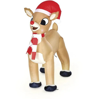 Canadian Tire Inflatable rudolph with twinkling nose offer