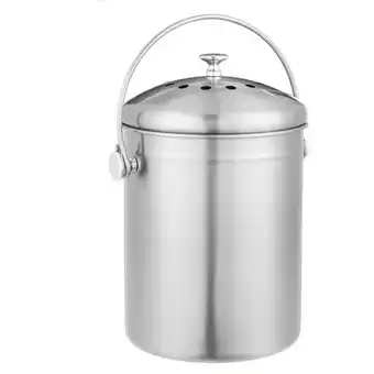Canadian Tire Type a stainless-steel compost bin | garbage bins offer