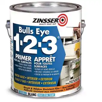 Canadian Tire Bulls eye latex primer and sealer | zinsser bin shellac base primer-sealer & stain killer offer