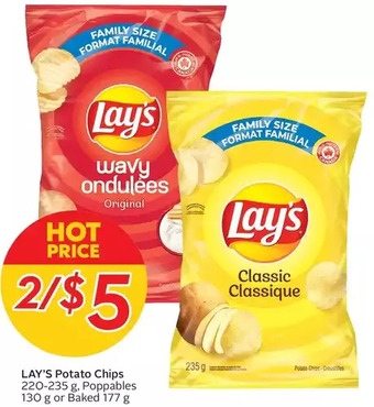Sobeys Lay's potato chips, poppables or baked offer