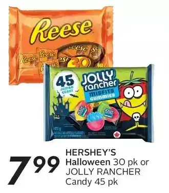 Sobeys Hershey's halloween or jolly rancher candy offer