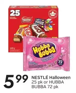 Sobeys Nestlé halloween or hubba bubba offer